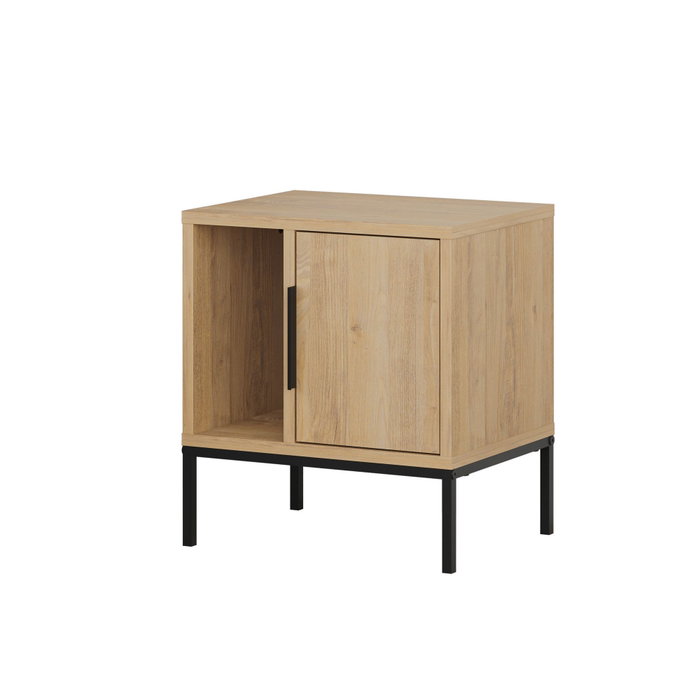 Hanah Home Mesita de Noche Glynn - Roble Zafiro